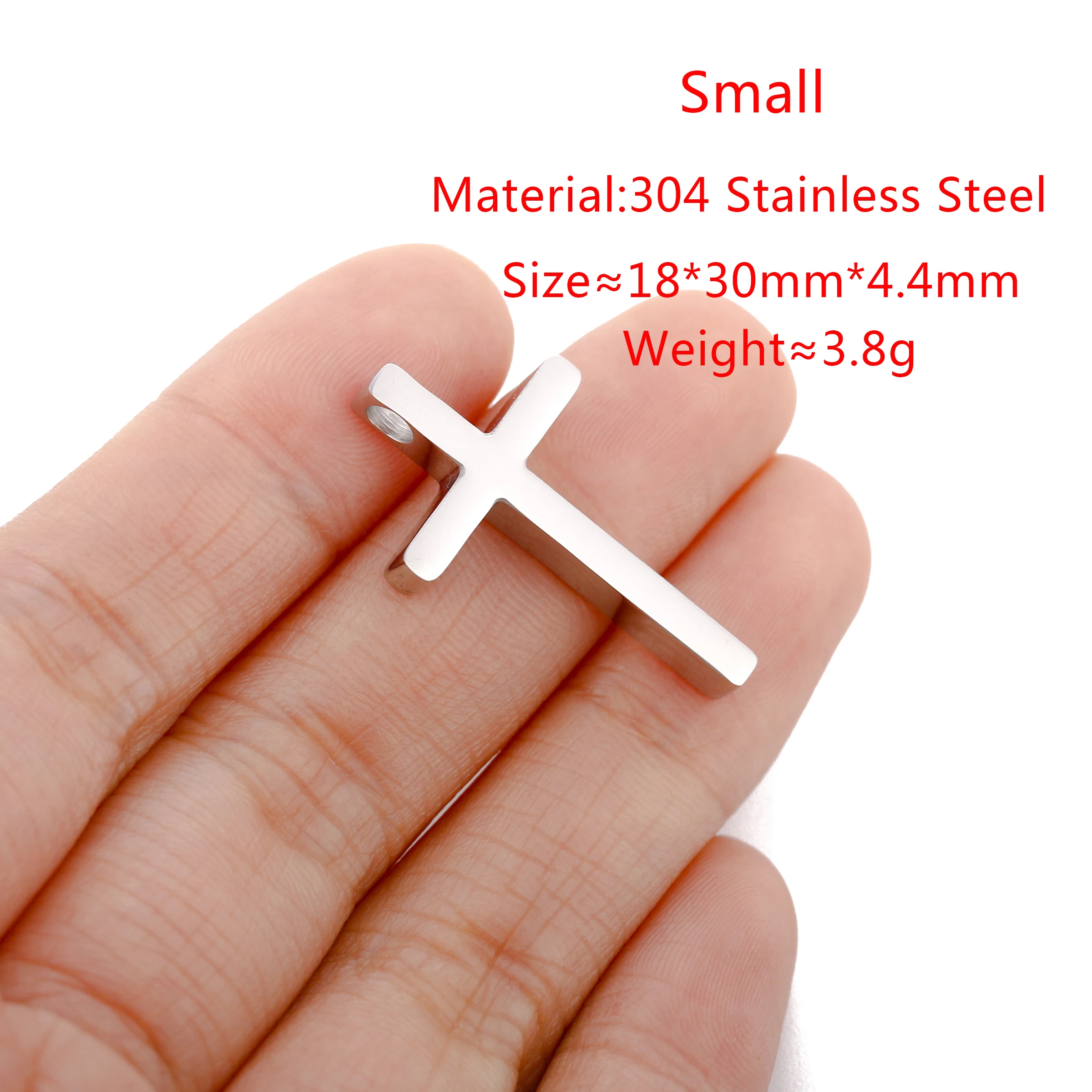 Edelstahl Kreuz Charms für Schmuck herstellung Halsketten DIY Religion Kreuze Anhänger Zubehör liefert handgemachte Ergebnisse – Detail 9