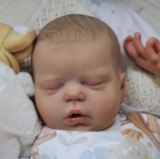 55 cm 천 몸 신생아 부드러운 실리콘 잠자는 살아있는 진짜 터치 공주 Muñecas 다시 태어난 아기 소녀 크리스마스 선물 유아 장난감