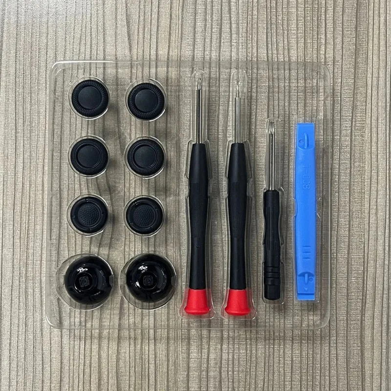 6 PCS Black 3D Joystick Caps for Sony PlayStation 5 PS5 DualSense Controller Thumbstick Analog Thumb Sticks Grip Cover