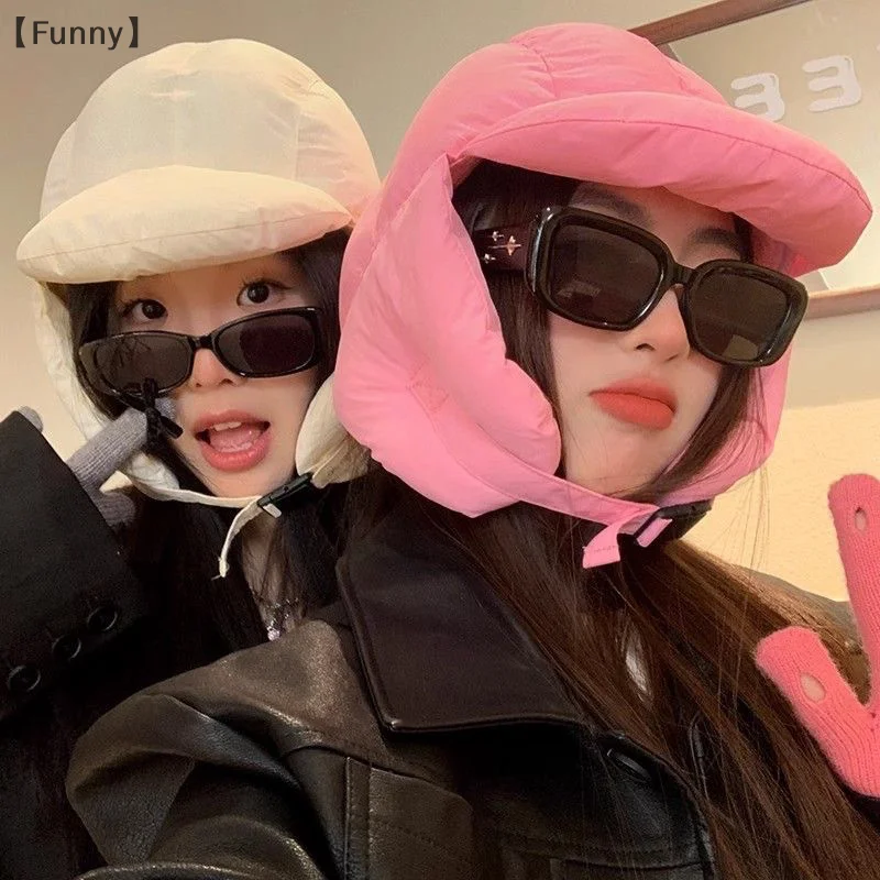 [مضحك] قبعة ركوب الدراجات في الهواء الطلق للنساء متعددة الاستخدامات وخفيفة الوزن ودافئة بالاكلافا لفصل الشتاء وحماية الأذن من البرد قبعة Lei Feng