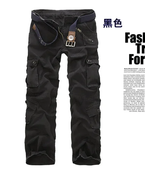 

Новые мужские джинсы High Street, брюки-карго, камуфляжные лоскутные джинсовые брюки со средней талией, облегающие брюки на молнии с карманами, однотонные брюки до щиколотки