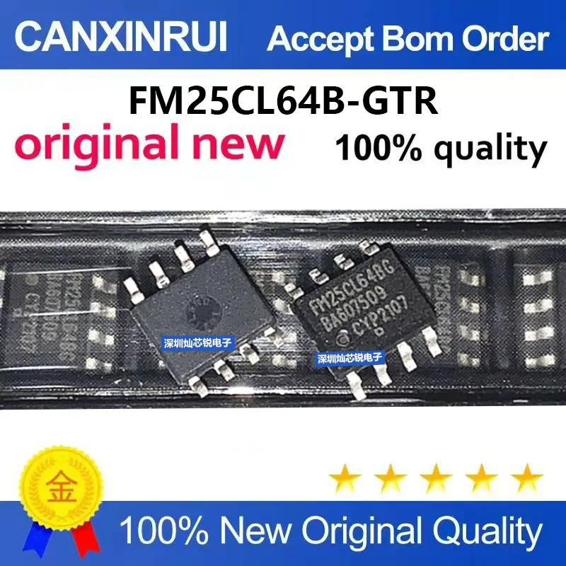 (5-100pieces)Brand New Original FM25CL64BG FM25CL64B-GTR SMD SOP8 Ferroelectric Memory Chip