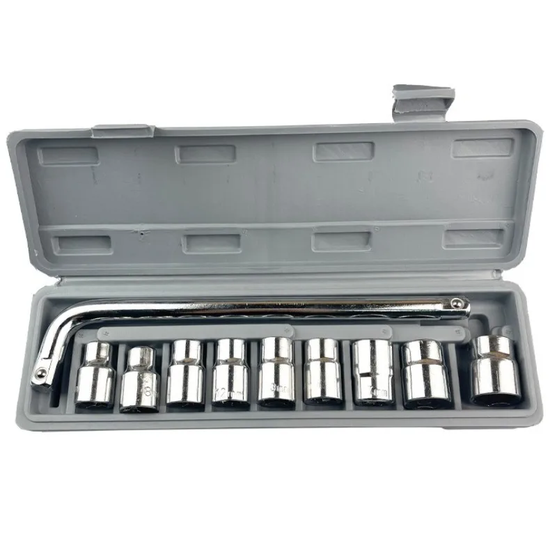 10Pcs 8-24mm Socket Wrench Set - Auto Vehicle Maintenance Tool