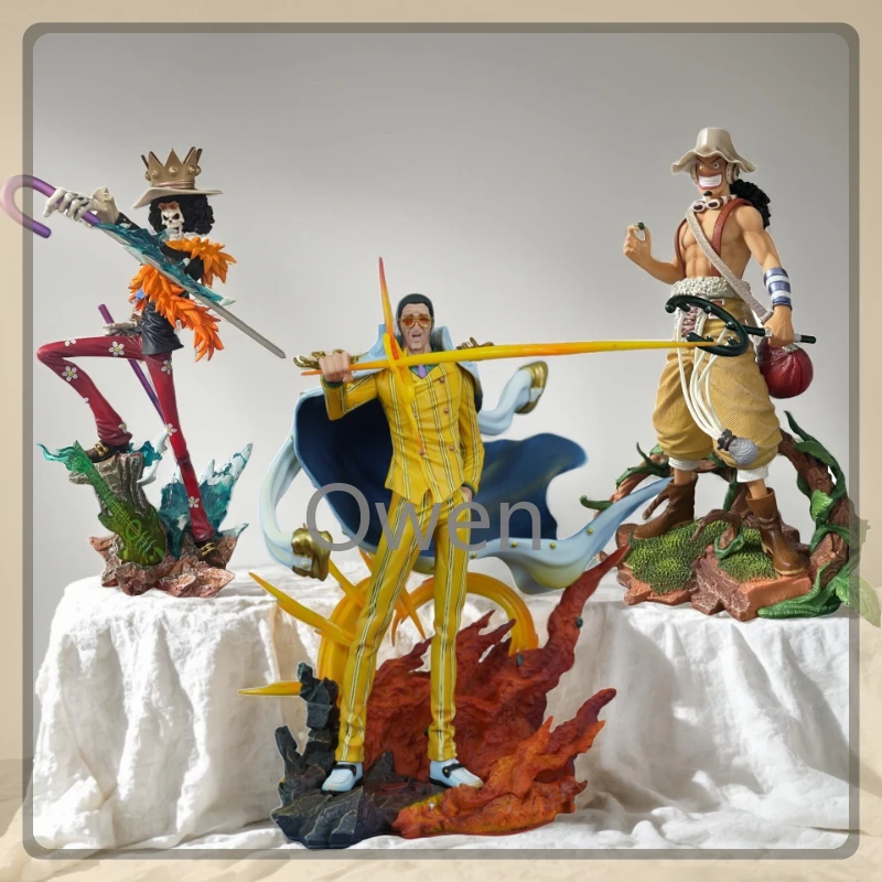

ONE PIECE Anime Navy General Borsalino Figurine Burukku Action Figures Usopp Sniper PVC Large Model Collection Statue Toys Gifts