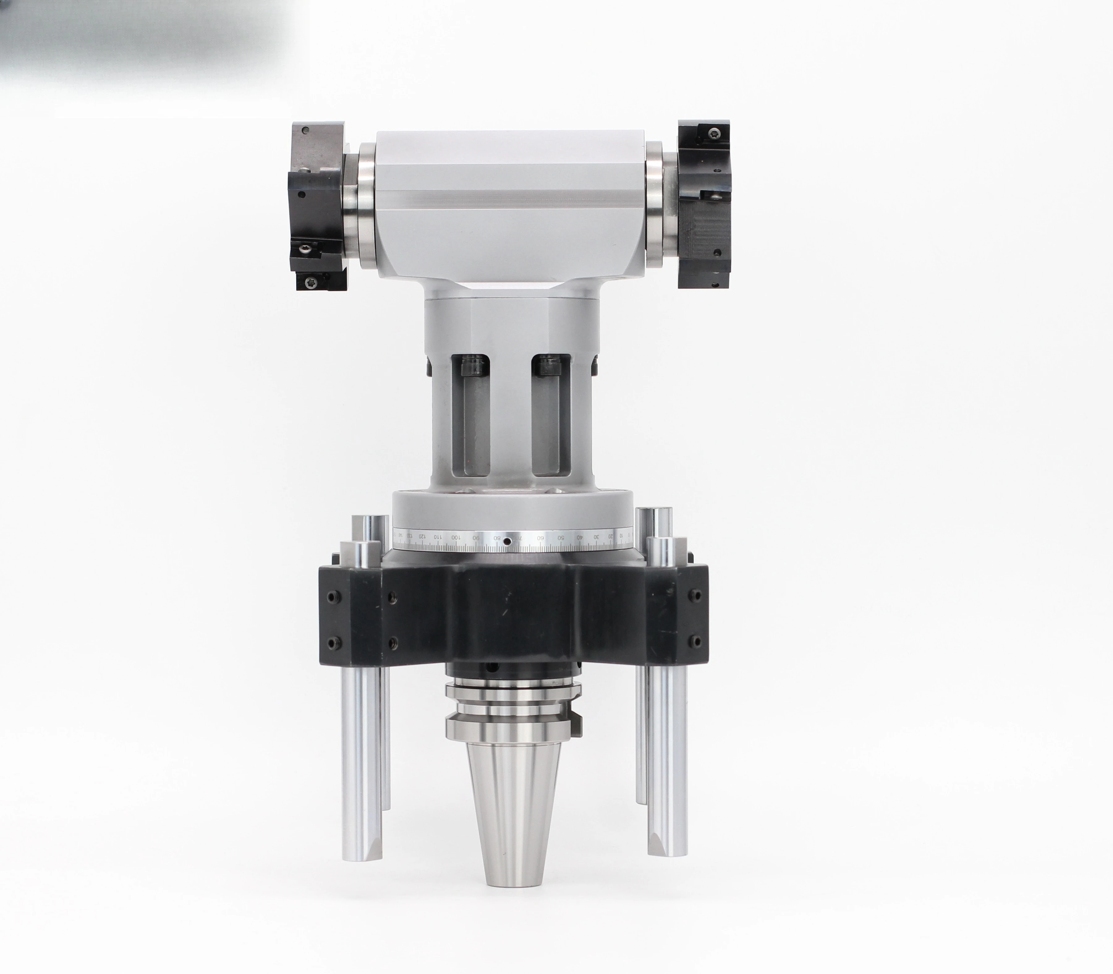 

BT40 Four-Column Milling Machine with Angle Head and Bidirectional Output FMB22 27 32 HSK63A Side Milling Head