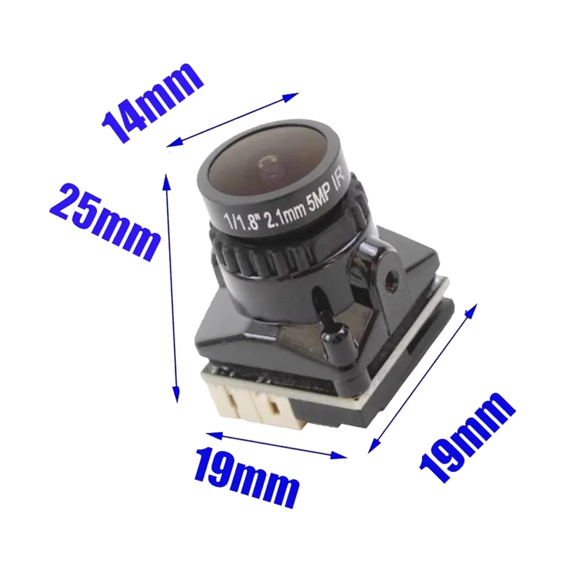 ABSQ-Mini cámara FPV 1800/1200/1500/2000 TVL lente de alto resolución de amplio voltaje 2,1 MM para piezas de drones visión nocturna mejorada