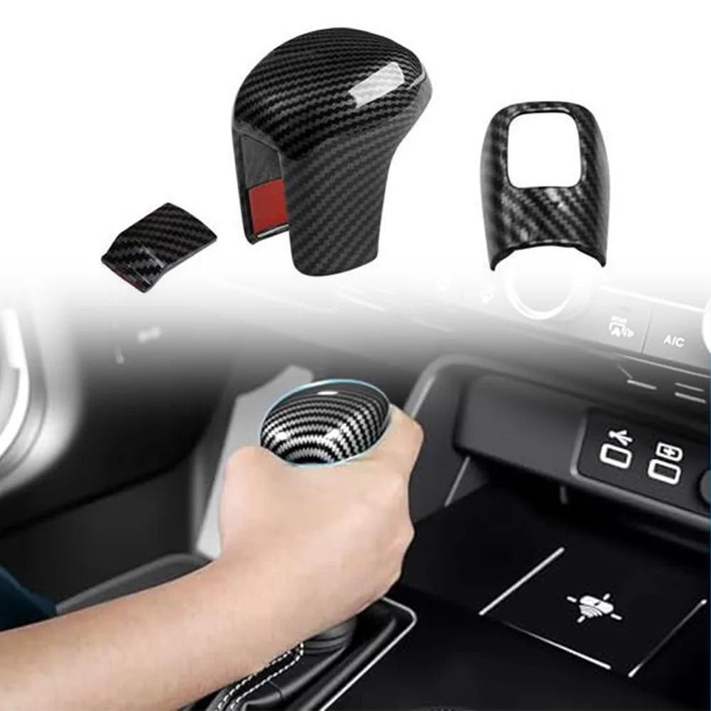

Car Carbon Fiber Interior Gear Shift Cover For Civic 10th 2016-2020 Modification Accessories Gear Shift Lever Decorative Cover
