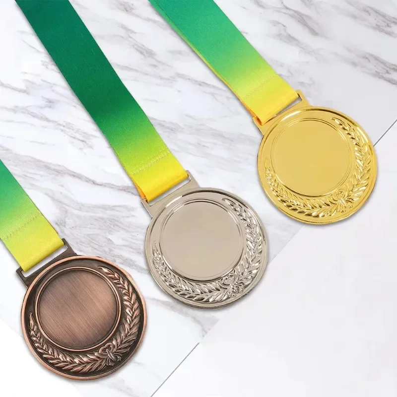 6.5cm Metal Medals Award Sports Class Rewards Free Customized Printed or Engraved LOGO Medal Award For Competitions Souvenir