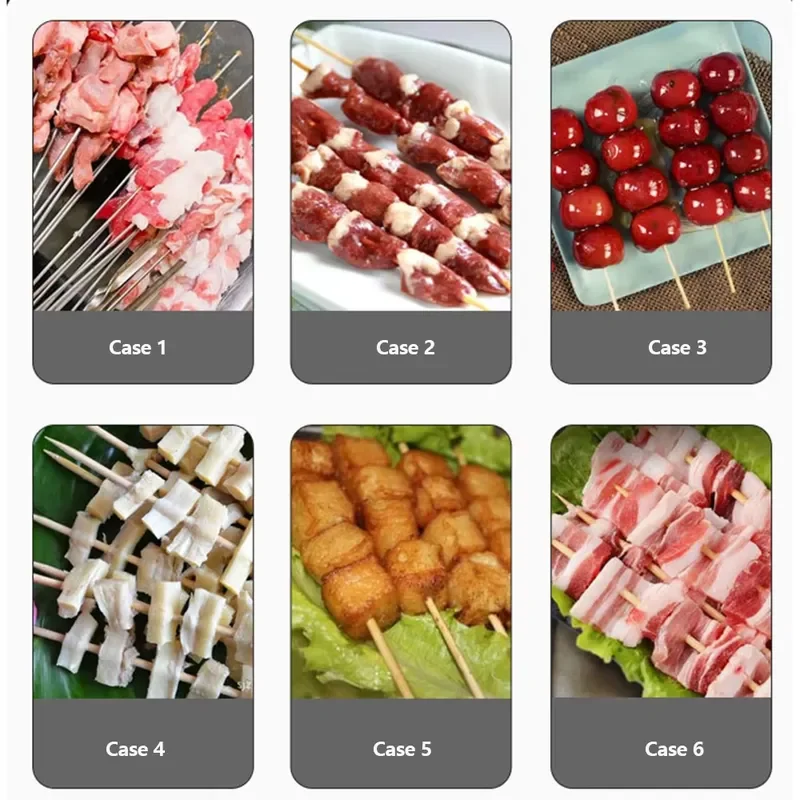 Damatic Barbecue Grill Skewers 1800 PCS Per Hour Automatic Chicken Lam Beef Kebab Skewer Making Machine view 6