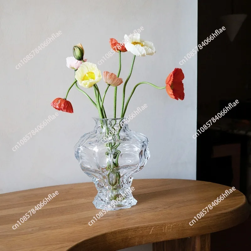 Nordic Glass Vase Hydroponic Flower Arrangement Decorative Flower Arrangement Art Ornament