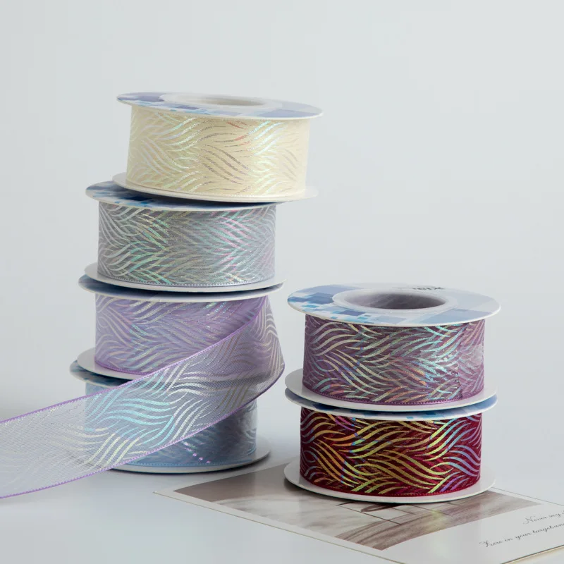 

New Packaging Materials for Flowers Flower Ribbons Gift Packaging DIY Handicrafts and Baked Goods with Ribbons