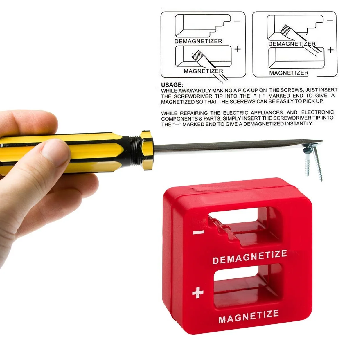 Magnetizer Demagnetizer Tool, Screwdriver, Magnetic Pick Up Tool, Hand Tool, Fast Magnetizing Machine, High Quality