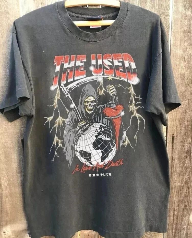 

Рубашка The Used Band Футболка унисекс The Used Band Charcoal Vtg S-4XL футболки с рисунком мужская одежда футболка большого размера