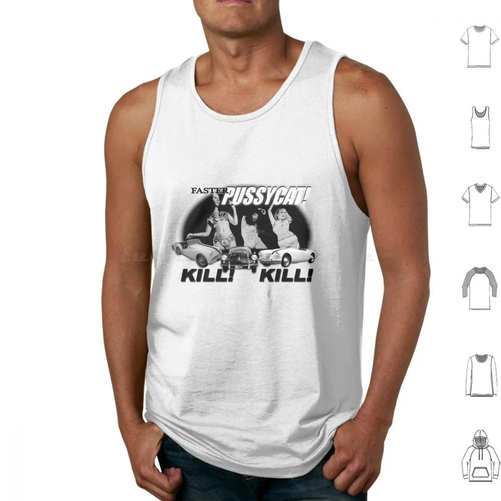 Faster Pussycat! Kill! Kill! Tank Tops Print Cotton Faster Pussycat Kill Roadsters Stripper Owu497 Cult Kitty Kat Pussy