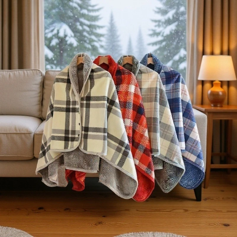 Manta envolvente de grado para madre y bebé, manta multifuncional gruesa de doble uso de estilo japonés para siesta en la oficina, Material de poliéster