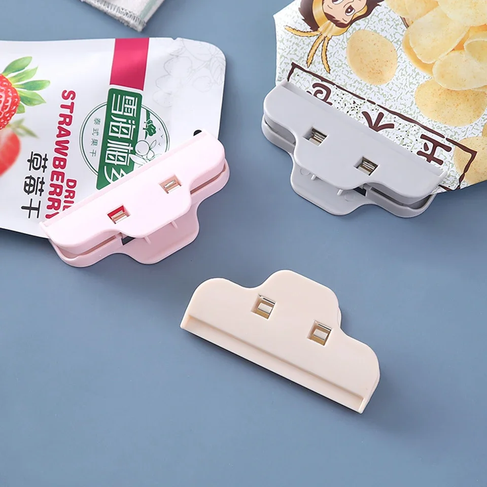 Sealed Clips Portable Practical Food Sealing Clamp Clip Powder Food Package Bag Multifunctional Home Snack Sealed Clip