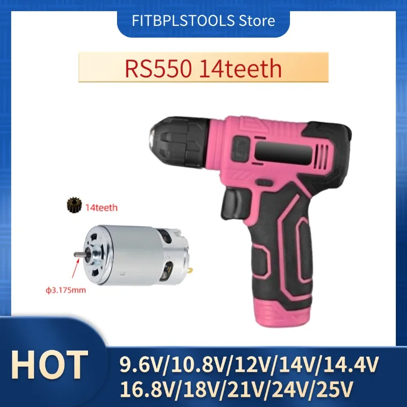 

RS550Motor14Teeth For Cordless Charge Drill The best-selling motor are brushes