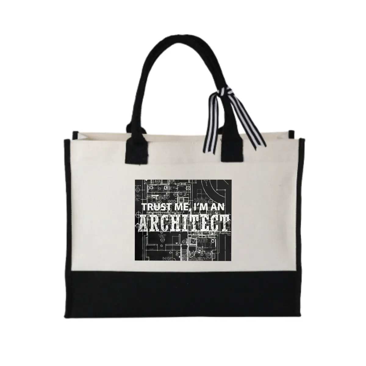 

Поверь мне, я архитектор, тематический дизайн, жирная лоскутная холщовая сумка для концертов на открытом воздухе, все необходимое