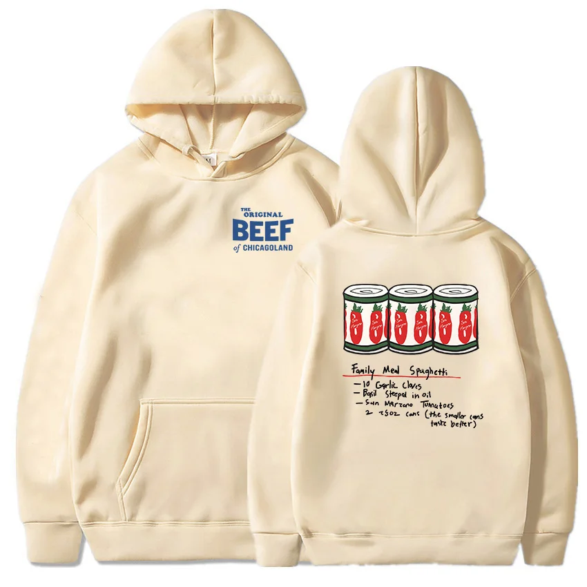 Ropa de hombre, sudaderas con capucha originales de carne de Chicagoland, sudaderas gráficas de la serie de televisión The Bear, jerséis con capucha de manga larga Moletom