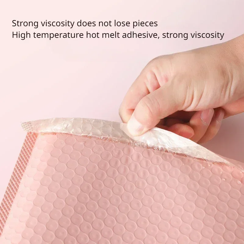 15x20 Koperta bąbelkowa Quakeproof Pink Envelopes Padded Mailing Poly Mailer do pakowania prezentów Self Seal Shipping Bag Padding Pink