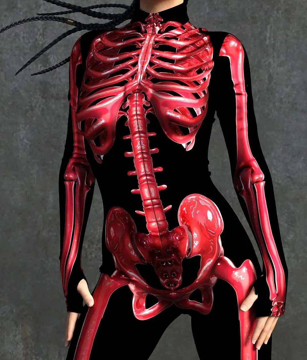 Karneval Totenkopf Party Bodysuit Damen Sexy Horror-Print Jumpsuit Feiertagsparty Maskerade Catsuit Kostüm Einzigartiges Aerial Yoga Set – Detail 34