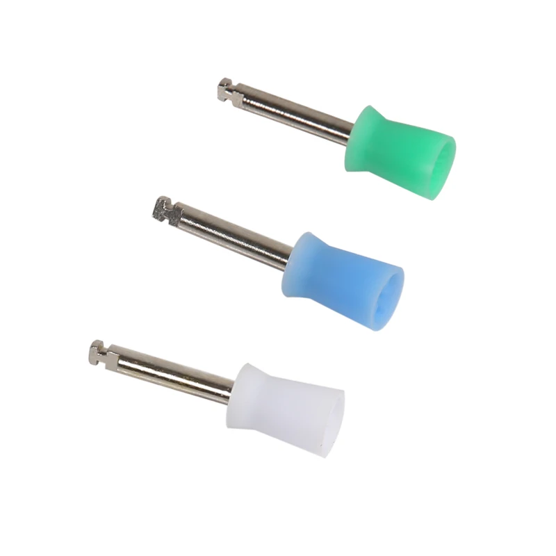 10 Pcs Dental Rubber Prophy Tooth Polish Polishing Cups for Latch type handpiece High Quality Nature Rubber White Blue Green