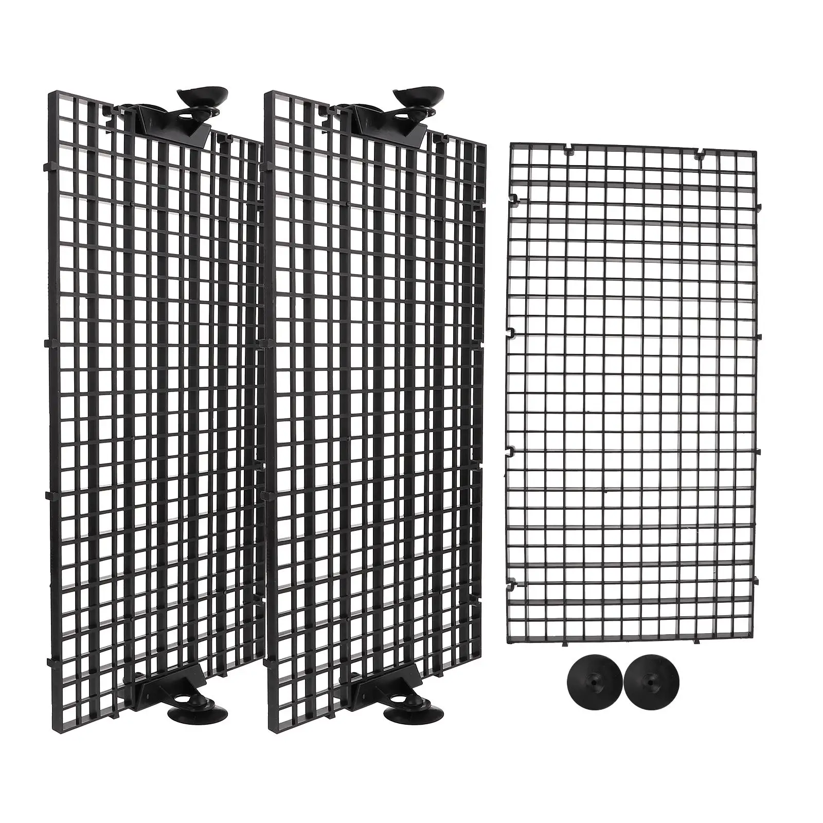 

3 Pieces 30x15cm Fish Tank Isolation Board Aquarium Divider Supplies 10 Suction Cups for Breeding Protection Pet Accessories