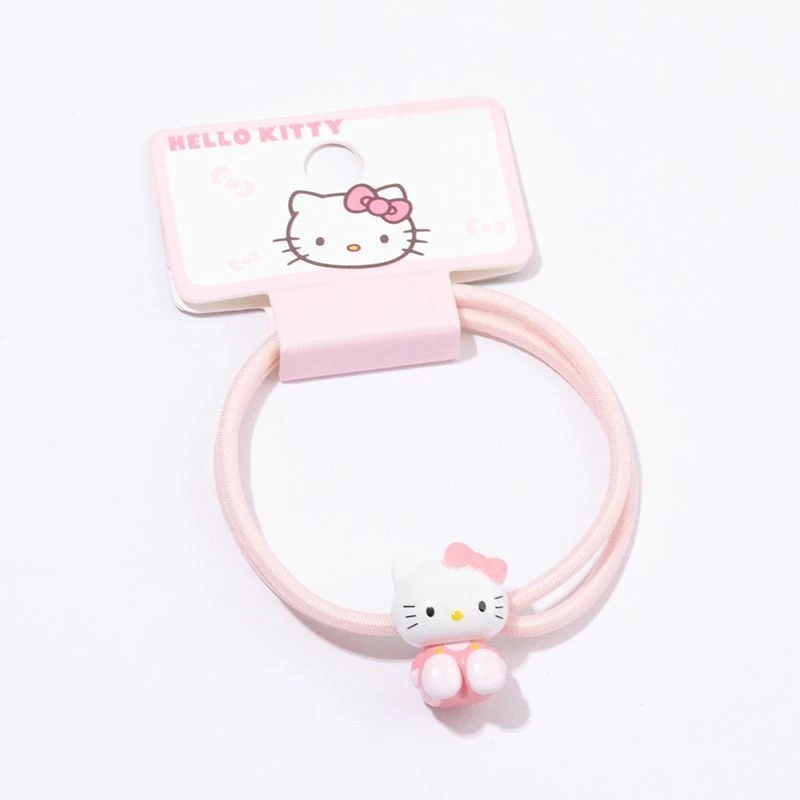

Kawaii Sanrio Hello Kitty Pink Cartoon Headband Girly Headband Bracelet Sweet Scrunchie Anime Figure Christmas Gift Kids Toys