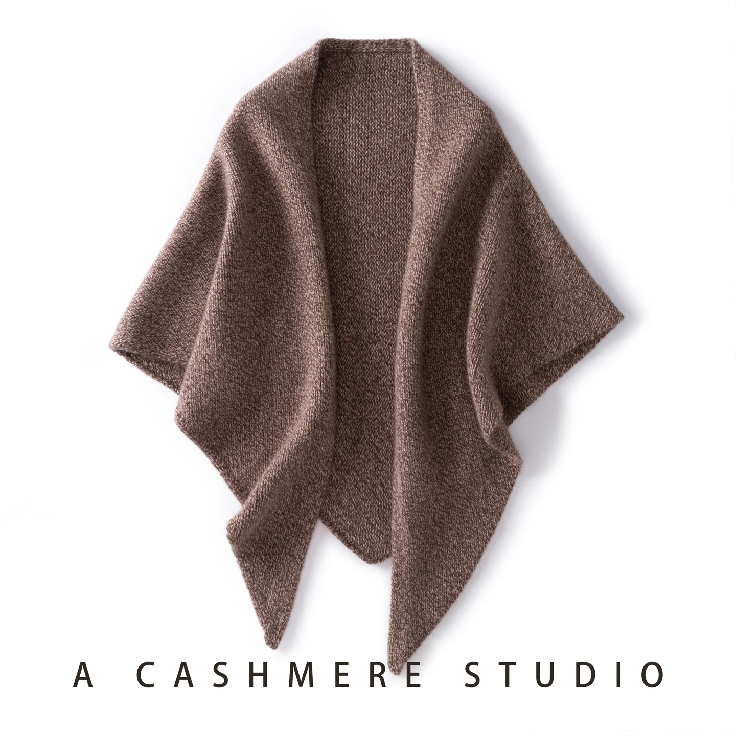 

CHICUU Autumn Winter Women Heavyweight Triangle Cashmere Scarf Shawl 100% Cashmere Knitwear Thick Warm Soft Scarf Wraps