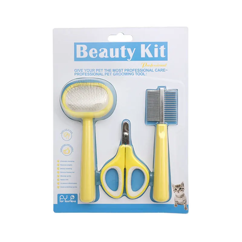 

Pet Dog Cat Comb Nail Clipper Set Kitten Puppy Grooming Tools Hair Removal Comb Brush For Long Hair Dogs Cats Pet Accessories