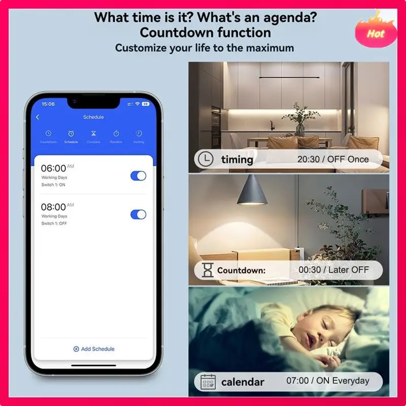 AD-Tuya Zigbee 3.0 قطاع دارة حريق واحد تحكم في اتجاهين يدعم التحكم الصوتي لتقوم بها بنفسك أتمتة المنزل 2 عصابة