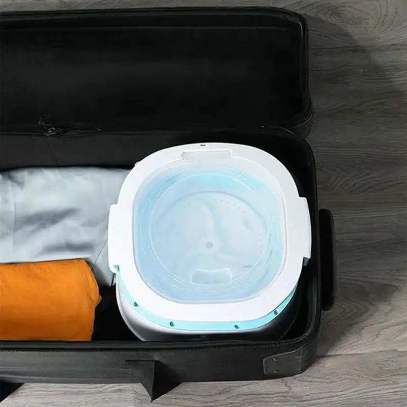 ملابس داخلية منزلية صغيرة محمولة قابلة للطي، غسالة صغيرة، غسالة نابضة