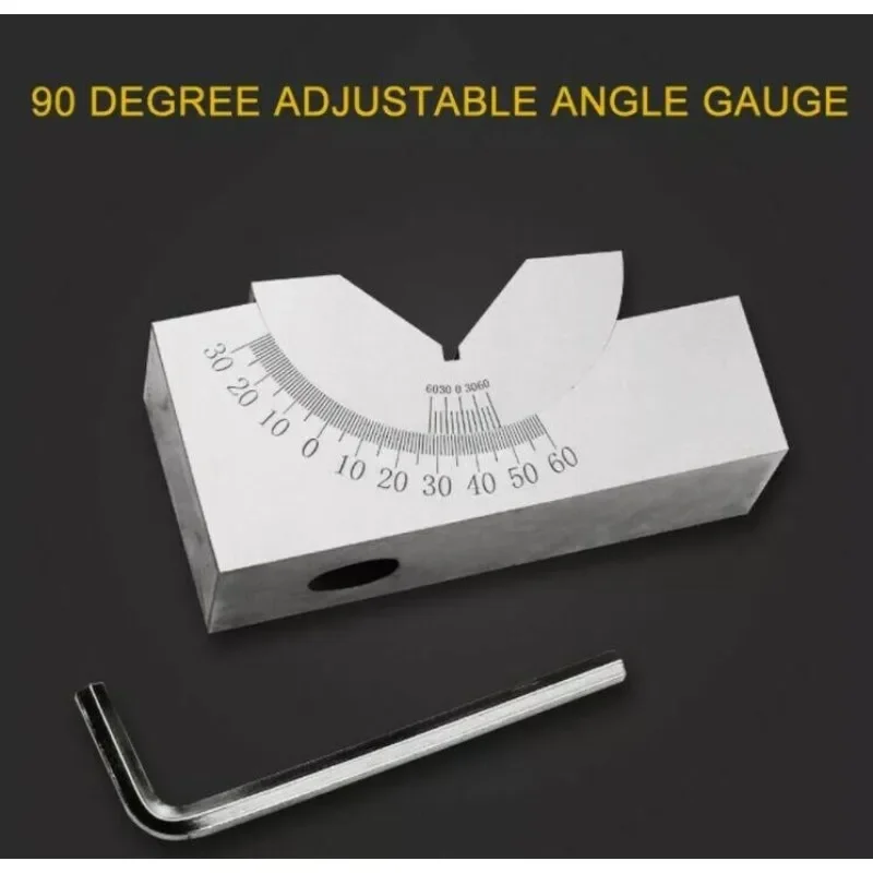 Adjustable Angle V Block Milling Setup 0-60 Degree Angle Block Precision Gauge