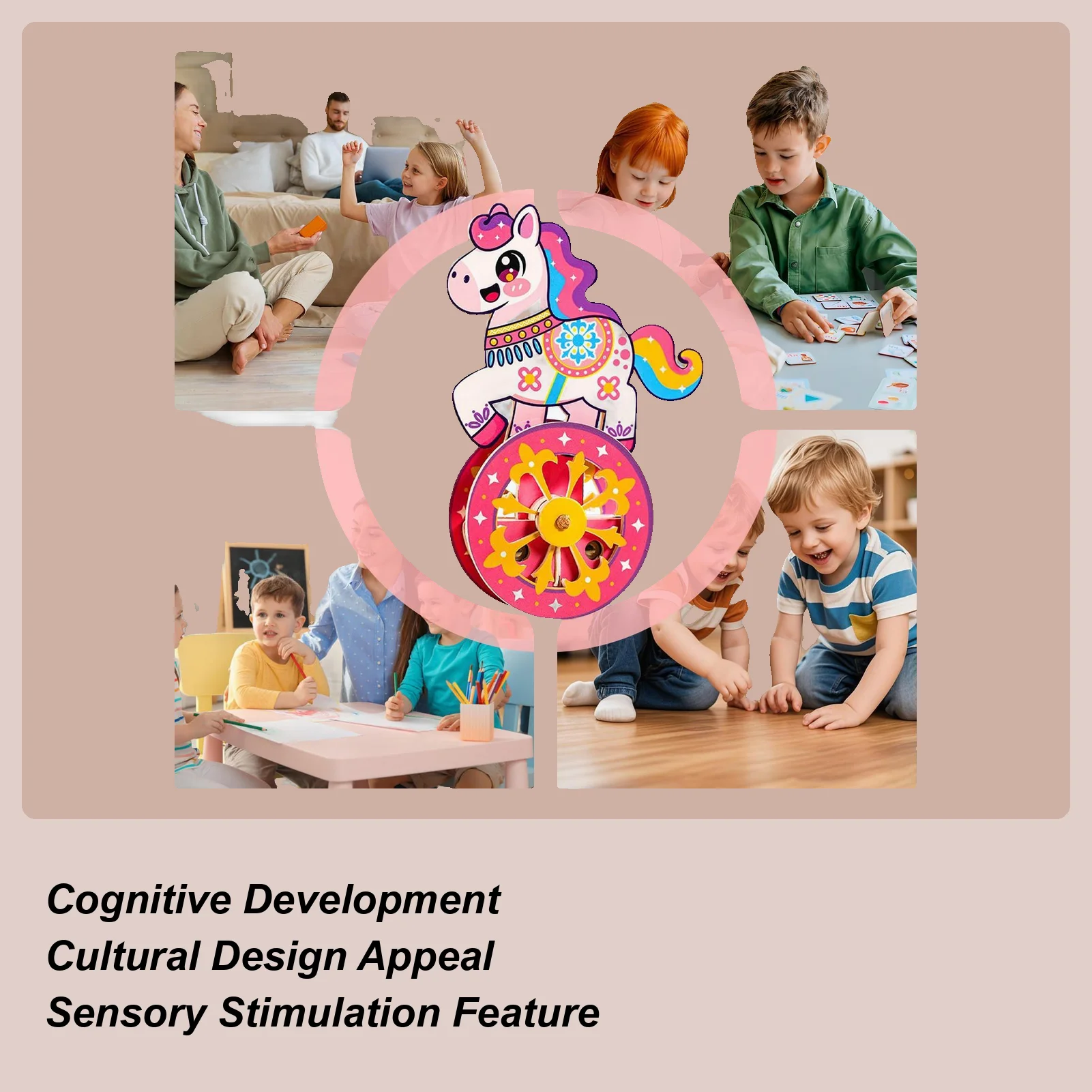 Modelos de Madeira para Montar, Base Autoestabilizante, Jogo de Raciocínio, Kit de Quebra-Cabeça de Cavalo de Madeira para Homens, Mulheres e Adolescentes, Presente de Aniversário e Natal