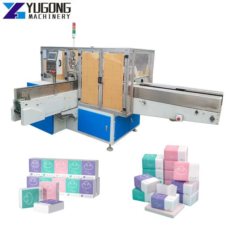 YUGONG Automatic Baby Diaper Tissue Paper Napkin Pillow Type Horizontal Packing Machine Tissue Paper Napkin Making Machine