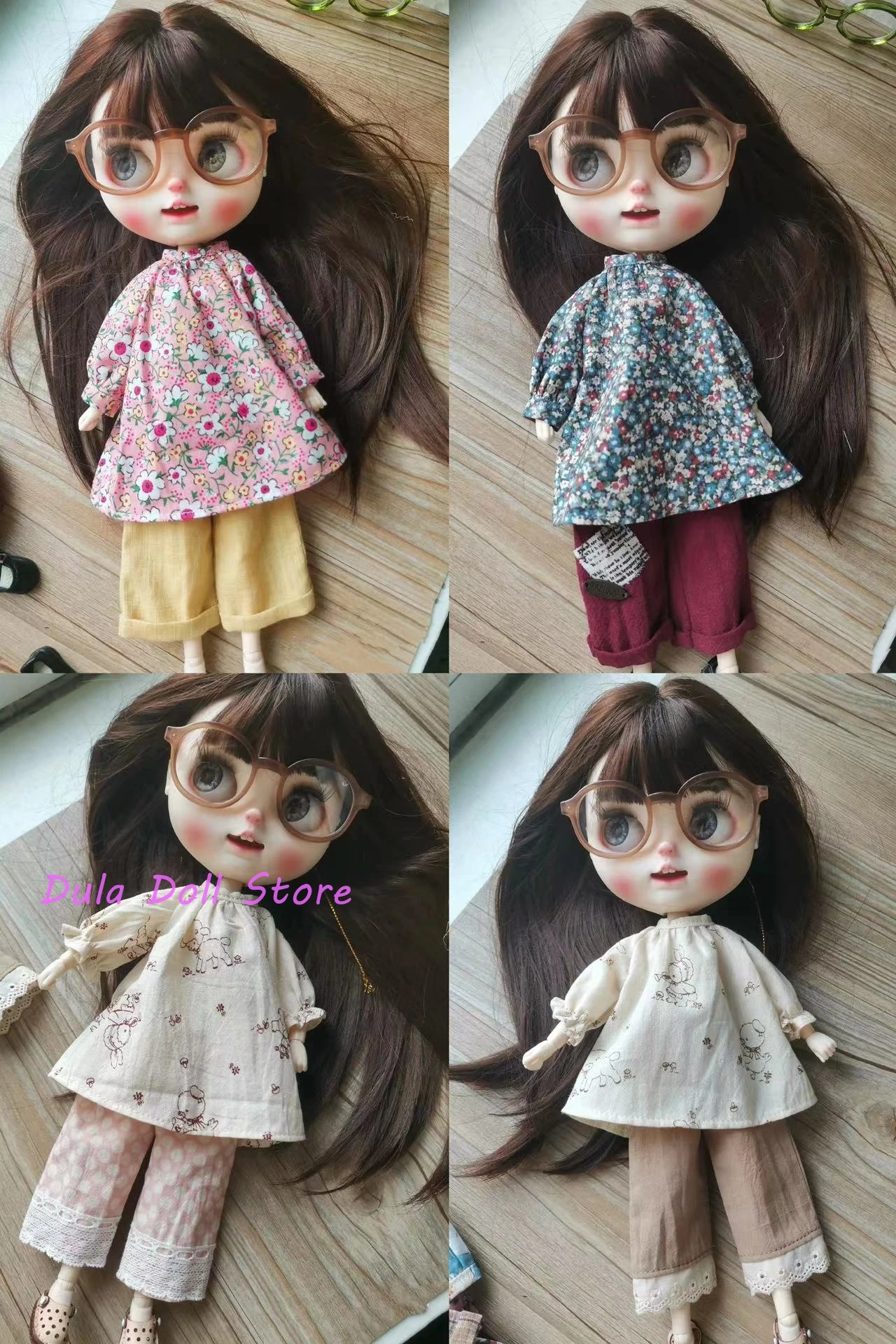 

Dula Doll Clothes Top and pants skirt Blythe Qbaby ob24 ob22 Monster Baby Holala Azone Licca ICY JerryB 1/6 Bjd Doll