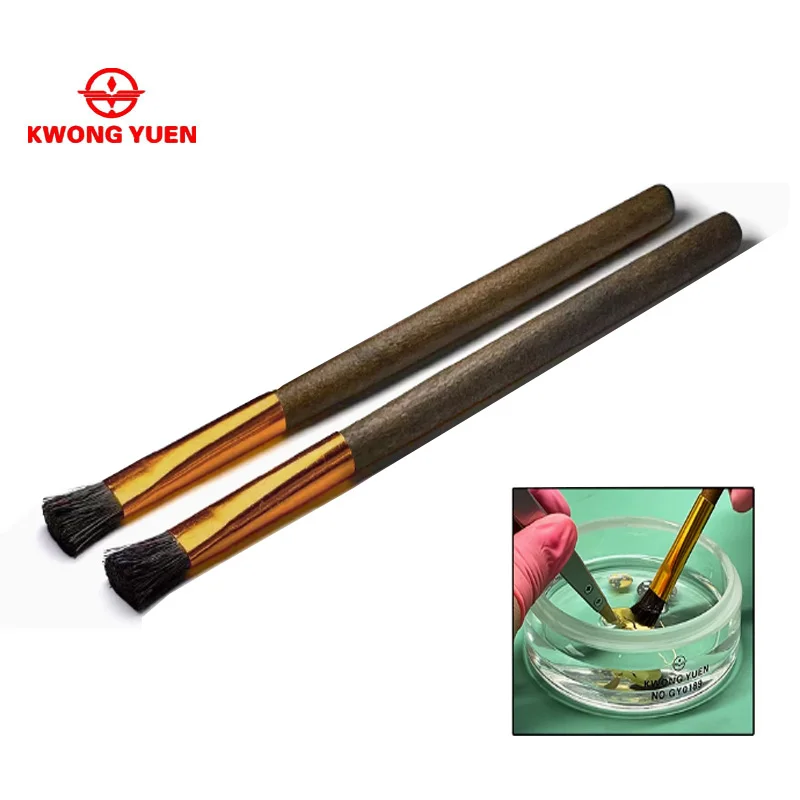 KWONG YUEN Watch Repair Tool Small Oil Horse Brush Sweep Dust Brush Watch Clean Brush Table Wash Oil Brush