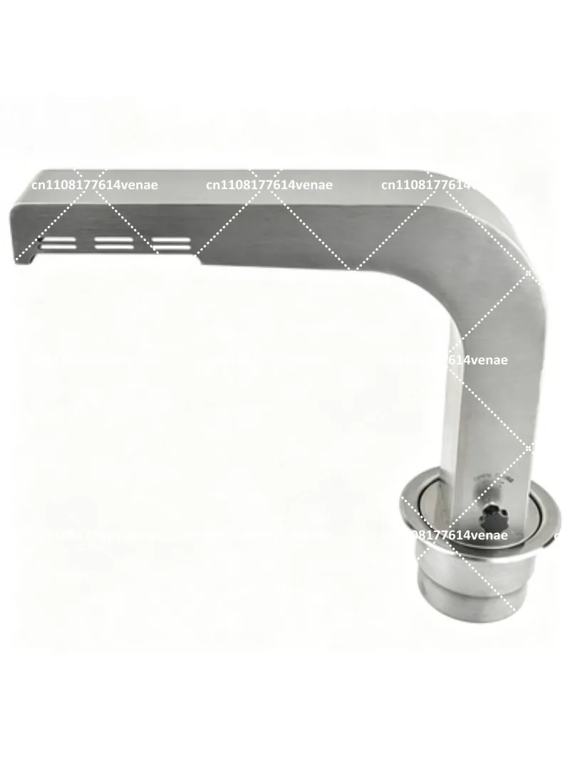 Commercial BBQ Smoke Exhaust Equipment, Upper Suction Lower Exhaust Pipe, Heavy Duty Stainless Steel Elbow