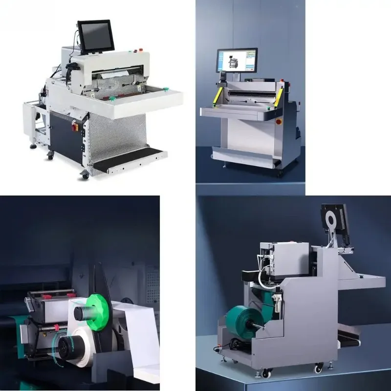 3-in-1 Automatic Express Packaging Machine for Bag Cutting Sealing Labeling 3 Functions in One for E-commerce Packaging