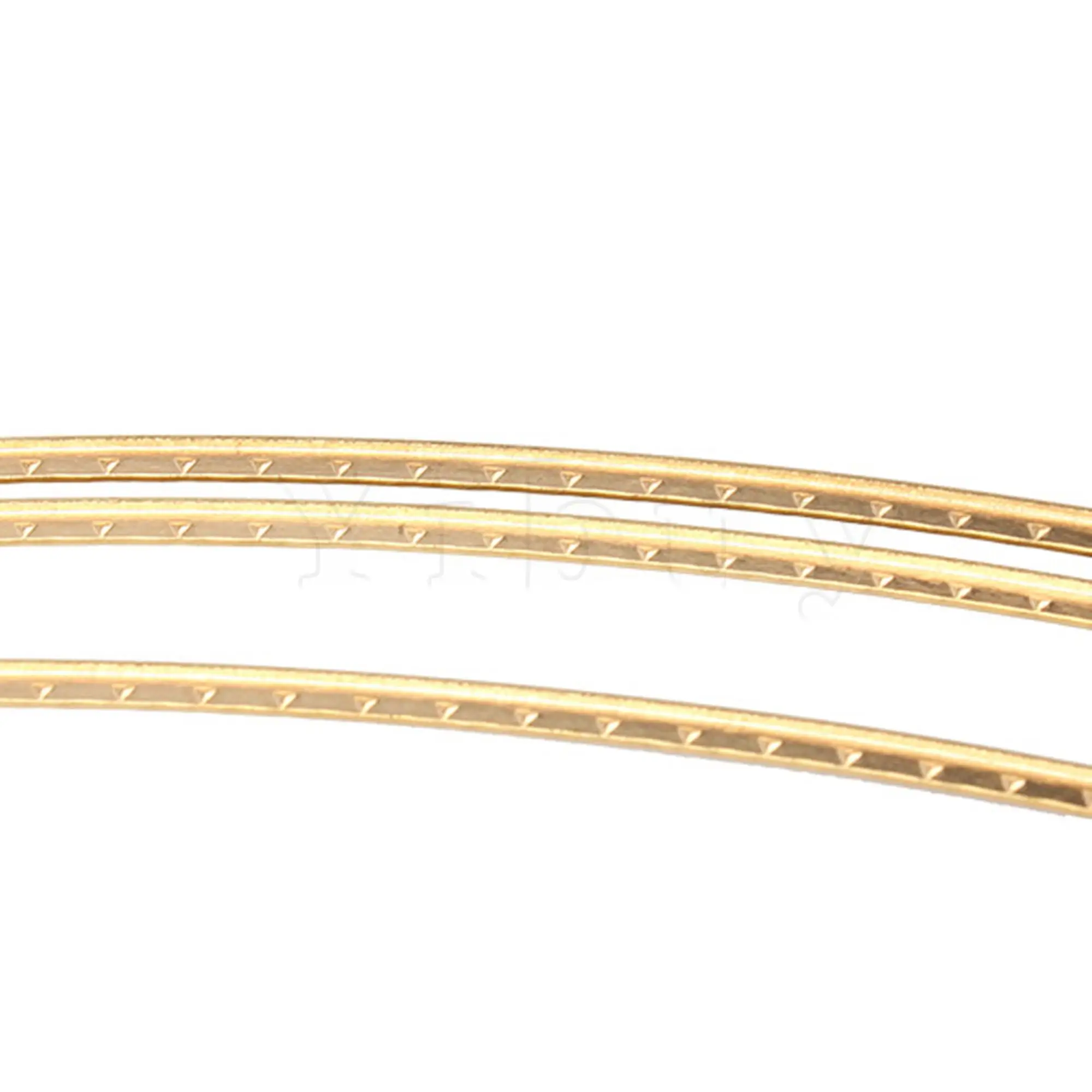 Yibuy 8FT Yellow Brass Replacement Mandolin Banjo Fretwire 1.5mm For Luthier