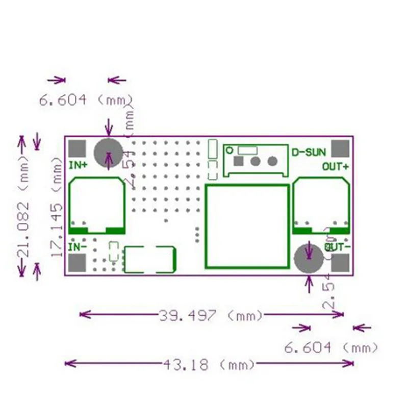 DC-DC Step-down Power Supply LM2596S Module 3A Adjustable Voltage Regulator 24V 12V 5V 3V Step-down Module A1