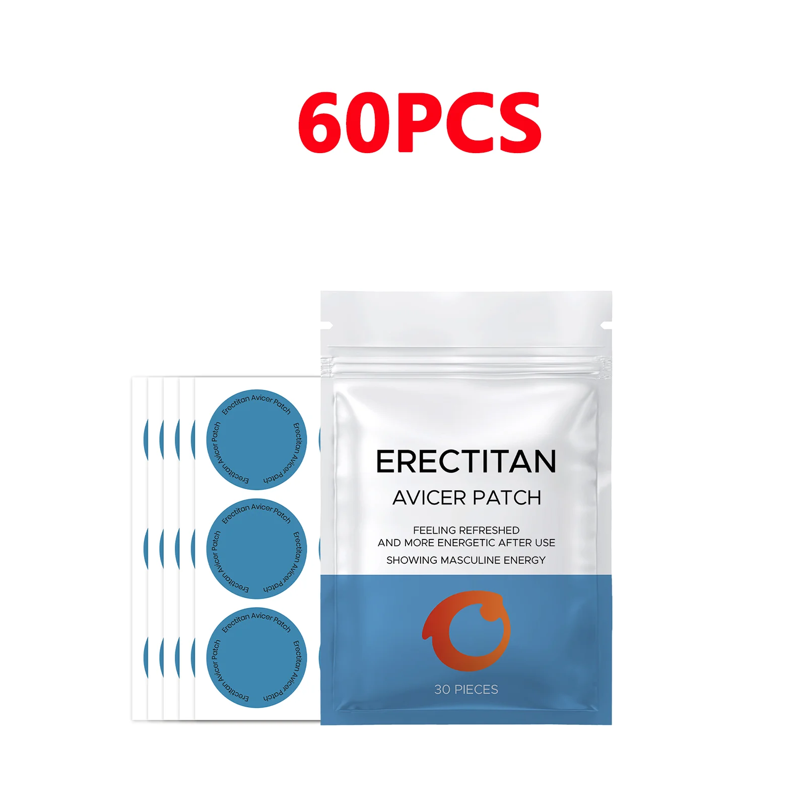 Men's Health Patch Male Enhancement Support Patches Natürliches Kräuterergänzungsmittel für Energie, Vitalität und Leistung, tägliches Pflegepflaster