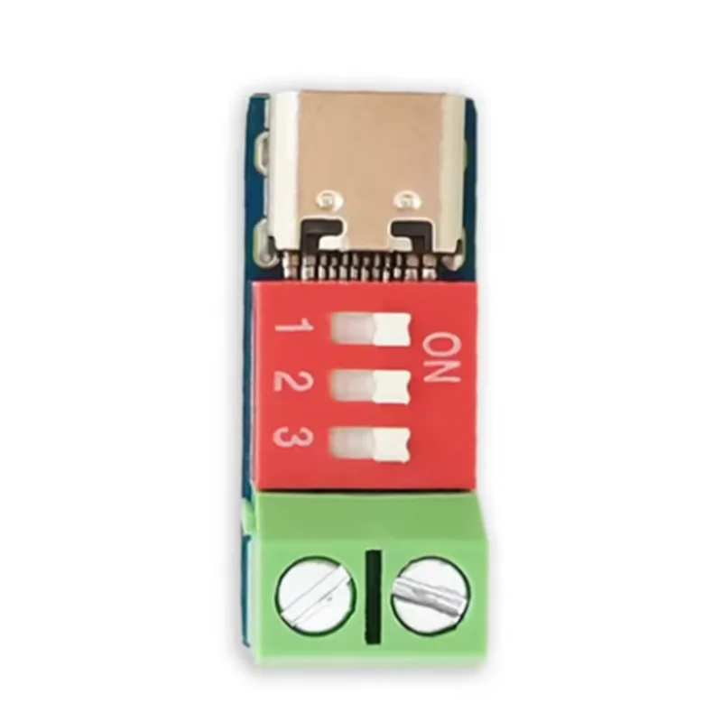 PD Deceiver QC PD Fast Charging Test Board Adjustable Voltage 5-20V DIP Adjustment