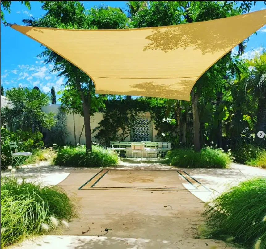 Square 3.6x3.6meter 12x12ft Waterproof Sun Shade Sail Canopy Awning 95% UV Blockage UV & Water Resistant For Outdoor Patio