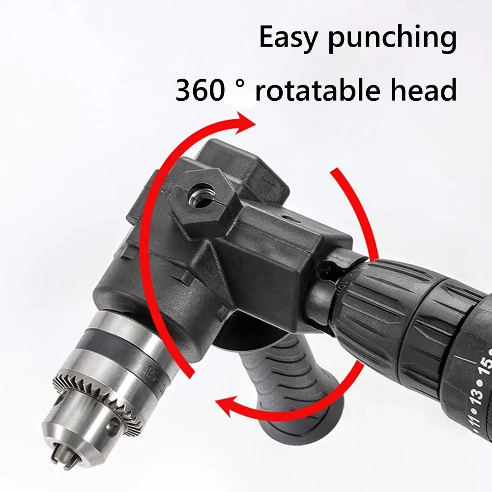 

Electric Right Angle Drill Bend Extending Chuck Drill Chuck Bend Extension Cordless Metal Multifunctional Power Tool Accessories