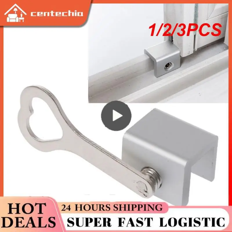 1/2/3PCS Child Protection Baby Safety Adjustable Sliding Window Locks Stop Aluminum Alloy Security Lock With Keys Safety Window
