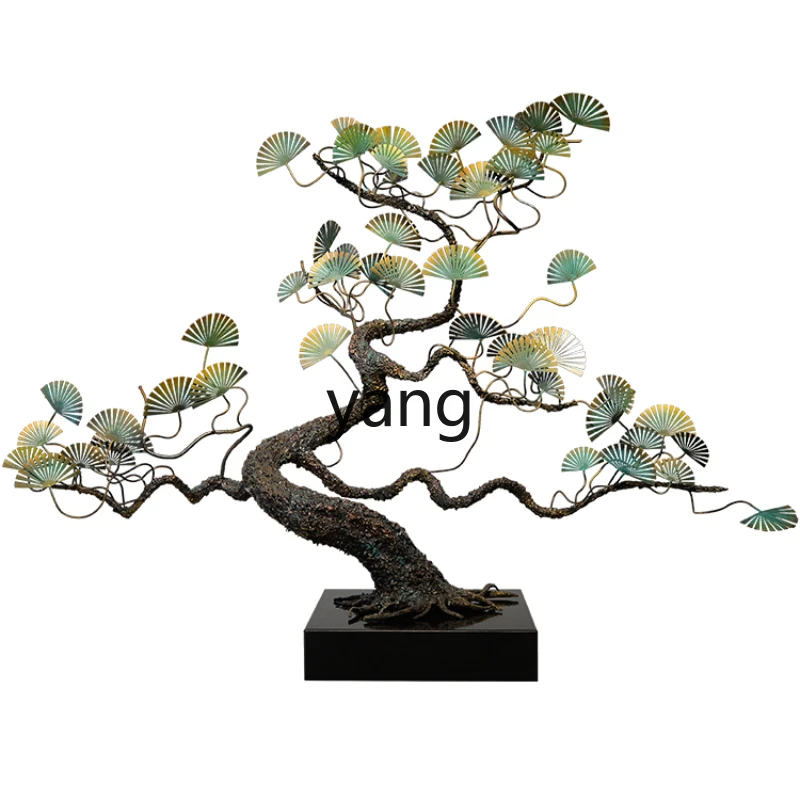 L'm'm Iron Art Welcome Pine Tree New Chinese Style Living Room Entrance Zen Soft Decoration