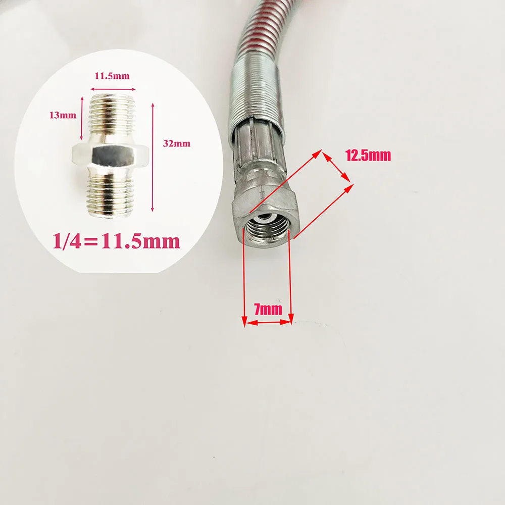 Imagem -06 - Mangueira de Pulverizador de Tinta Airless de Alta Pressão Bsp 05 M40m 7250psi