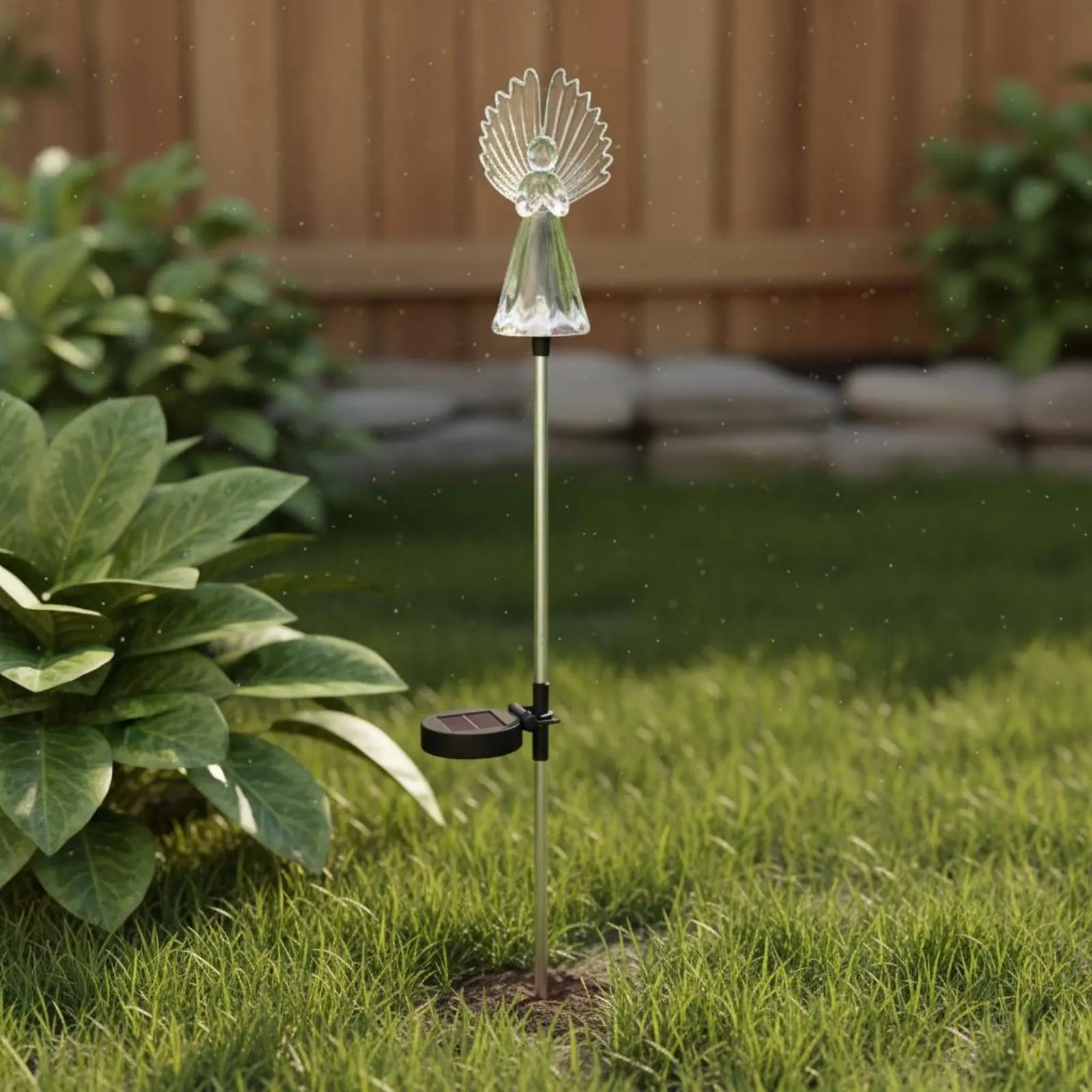 Angel Garden Stake Light Waterproof Angel Solar Stake Outdoor Lighting Weather Resistant Easy Installation for Patio