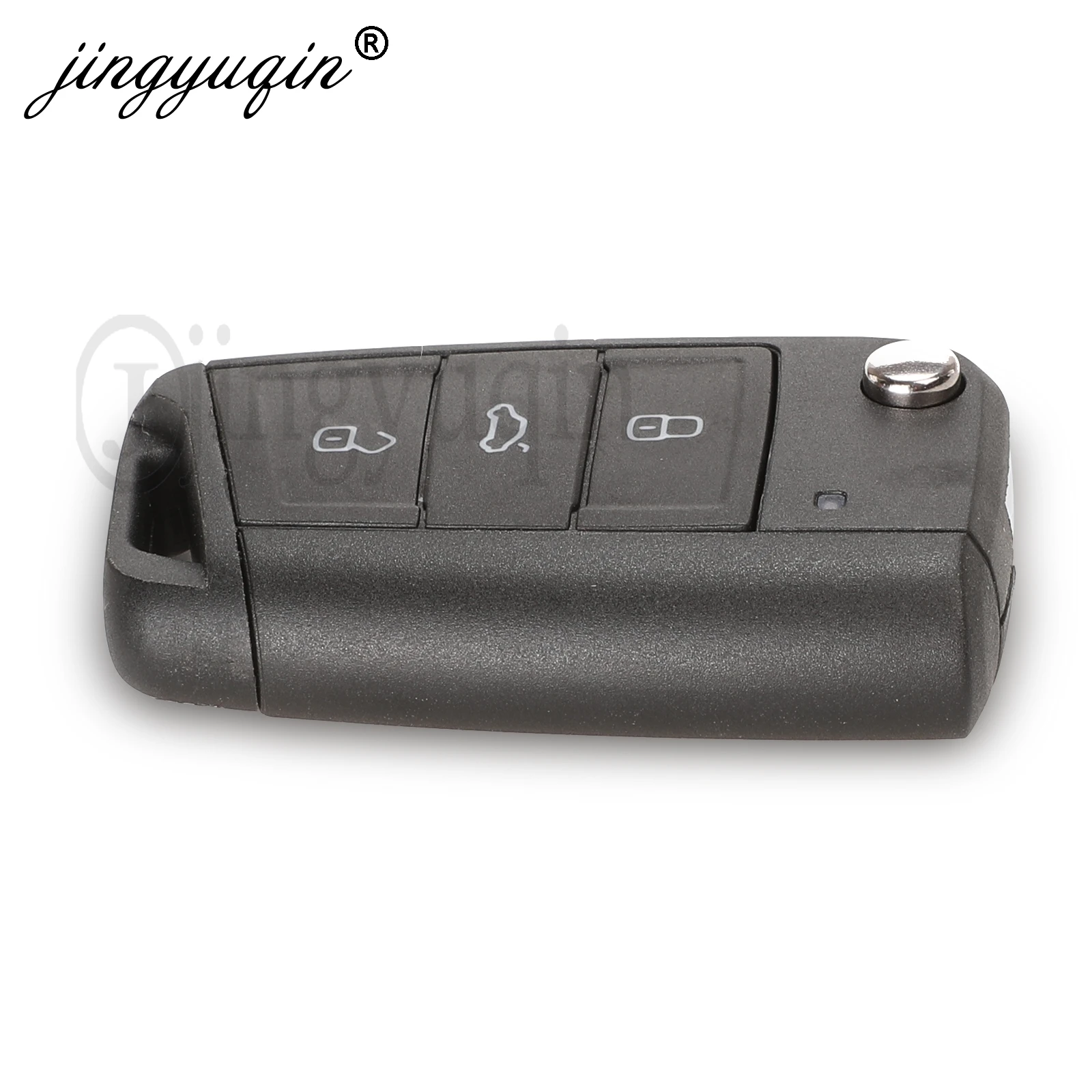 jingyuqin 3 Buttons Remote Car Key Shell Case Cover Fob For Volkswagen Passat Golf 7 MK7 Skoda Seat Leon Octavia